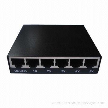 Ethernet 5-port plastic switch